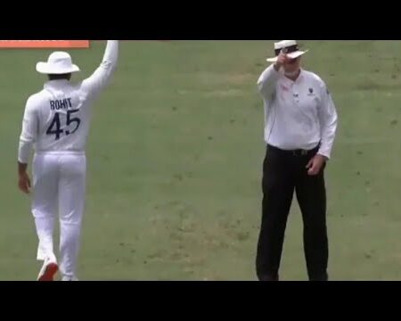 Umpire Scrambles to Avoid Rohit Sharma’s Hard Hit; Batter’s Amused Reaction Goes Viral